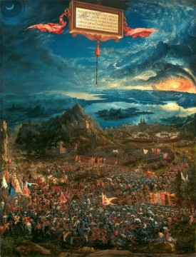 100 の偉大な芸術 Painting - アルブレヒト・アルトドルファー イッソスのアレクサンダーの戦い